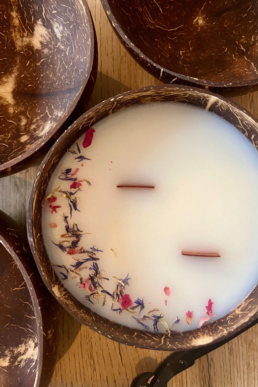 Prague: Coconut Candle Workshop - Adding Flowers, Spices, and Molded Shapes