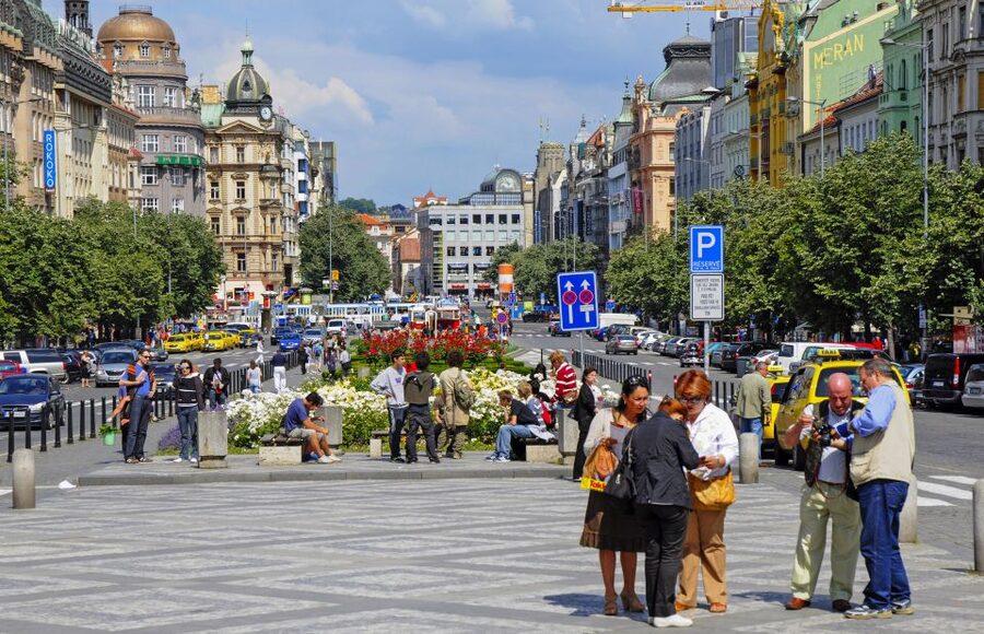 Prague: Communists and World War II Tour - Wenceslas Square and the drama of public protest