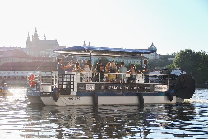 Prague Cycle Boat - The Swimming Beer Bike - Beer, wine, prosecco, and the drink question