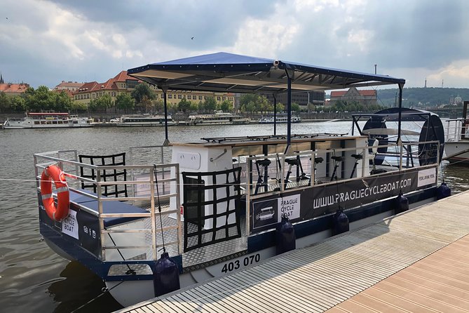 Prague Cycle Boat - The Swimming Beer Bike - The guide, music, and atmosphere