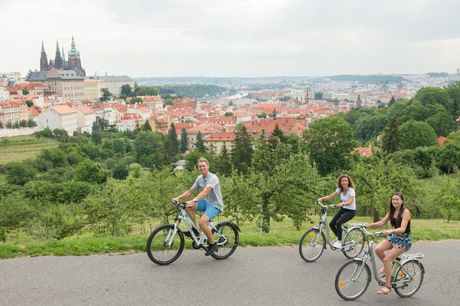 Prague E-Bike City Tour with A Local Guide - The National Theatre and Wenceslas Square finish the city overview