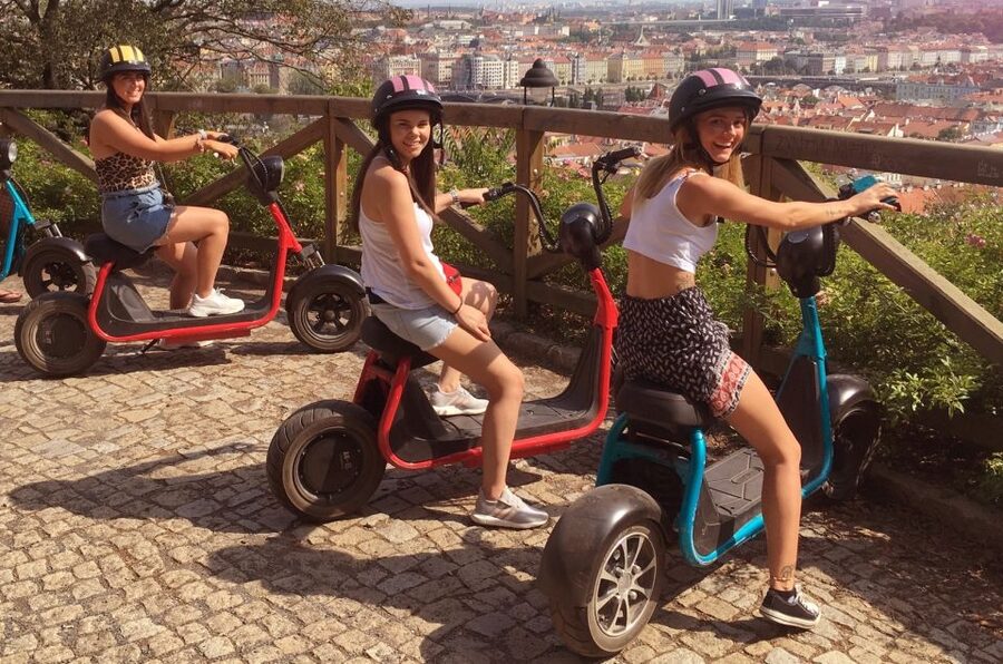 Prague: E-Bike/E-Scooter Viewpoint Tour - Starting in the Lesser Town at the Lennon Wall