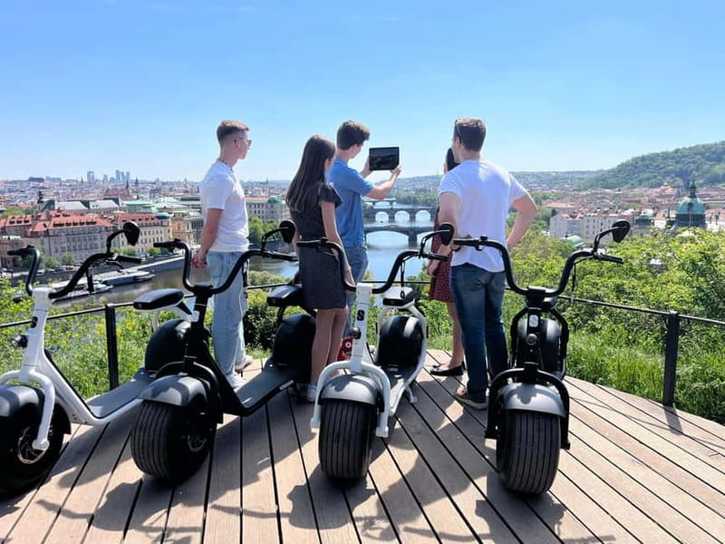 Prague E-Scooter City Tour: Regular or Fat Tire - Prague Castle and Strahov Monastery at the high point