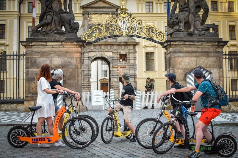 Prague: E-Scooter Grand City & Panoramas Small-Group Tour - Starting beside Charles Bridge