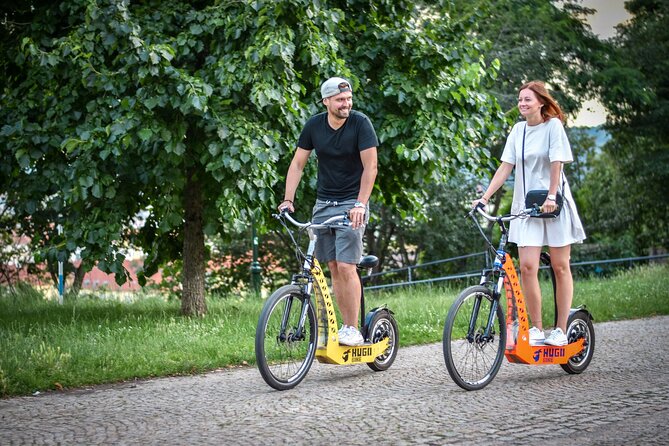 Prague E-Scooter Grand City Tour PRIVATE with PragueWay - Strahov Monastery and the high view over Prague