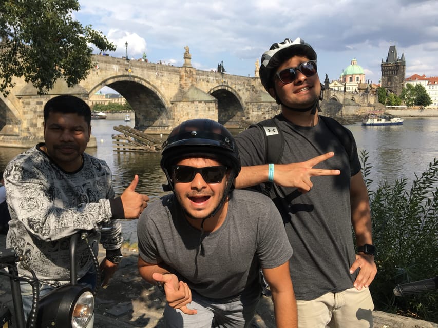 Prague Electric Scooter and eBike Grand Tour - Prague Castle from the road