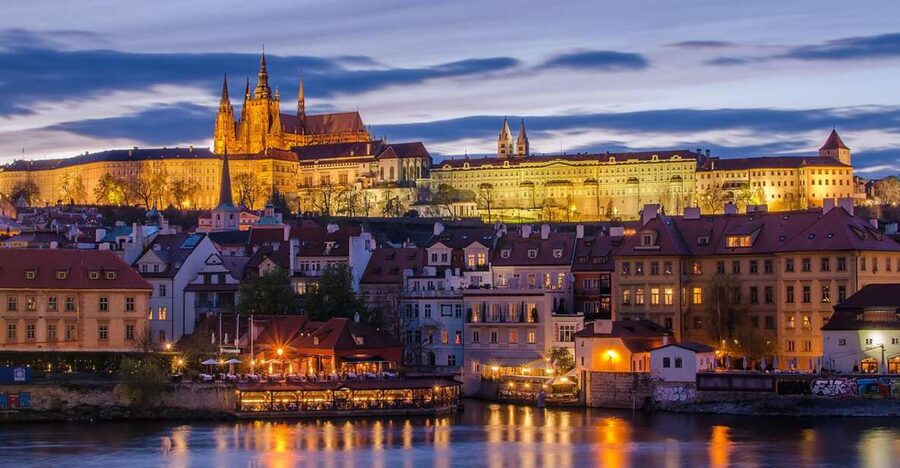 Prague: Evening Photography Tour by Car - Prague after dark, seen from a private car