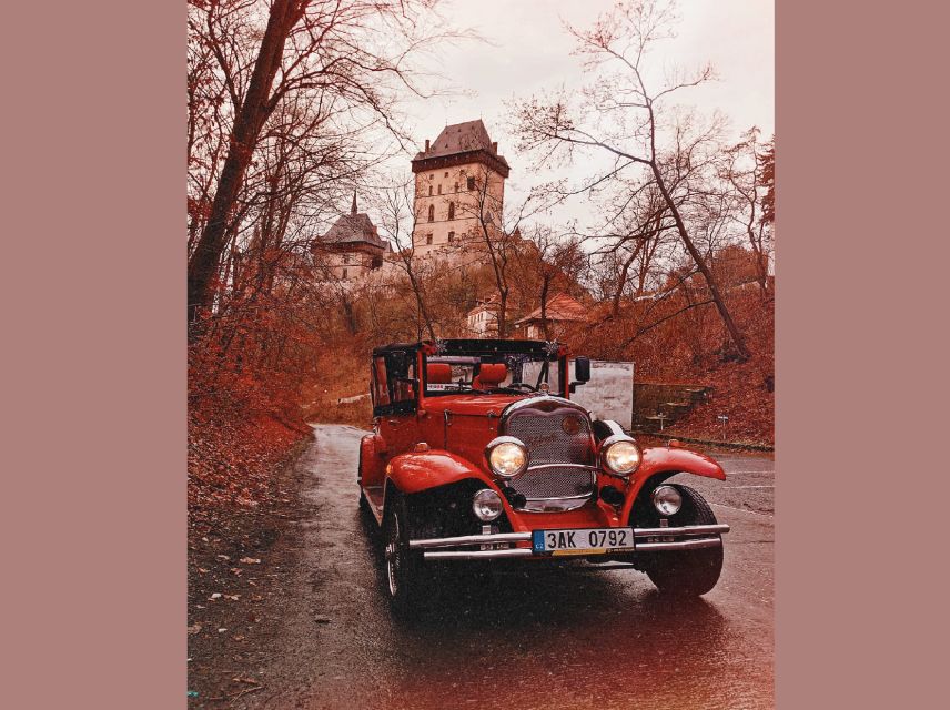 Prague: Fairytale Karlstejn Castle in Retro-Style Car - Comfort, weather, and seasonal realities