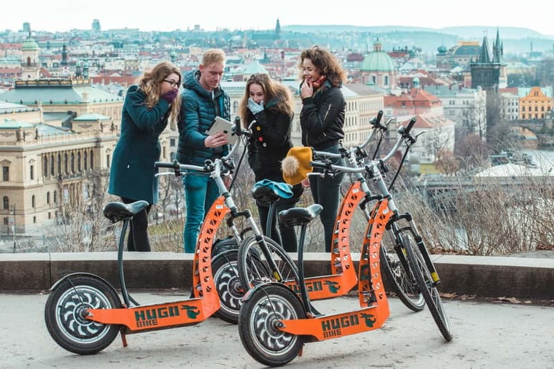 Prague: Fat Tire or Regular Scooter Tour with A Local Guide - Why a seated e-scooter works well in Prague
