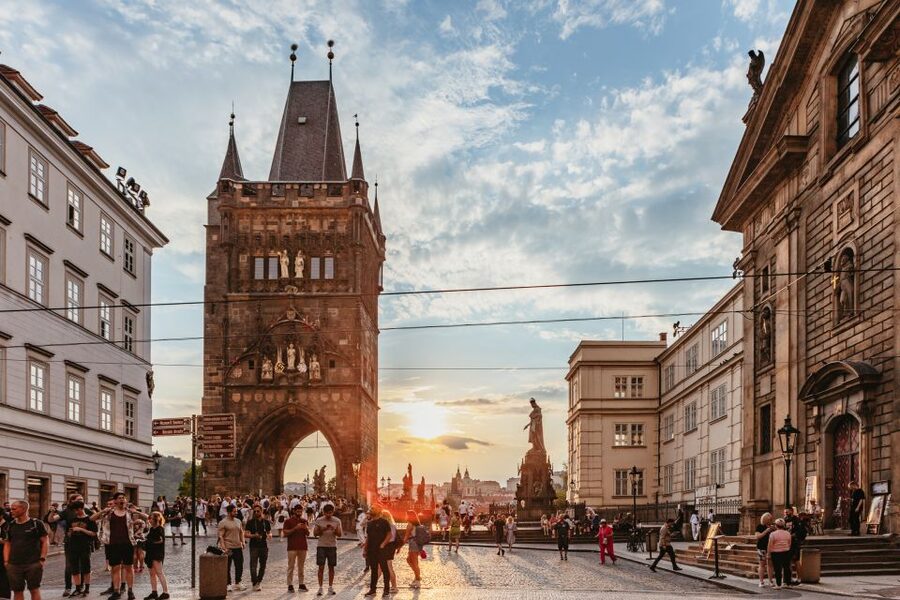 Prague: Ghost Walking Tour Where Legends Come To Life - Křižovnické náměstí and the first step into old Prague