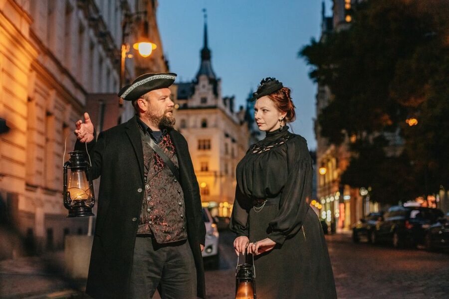 Prague: Ghosts and Legends Nighttime Guided Walking Tour - Týn Church and the Ungelt courtyard