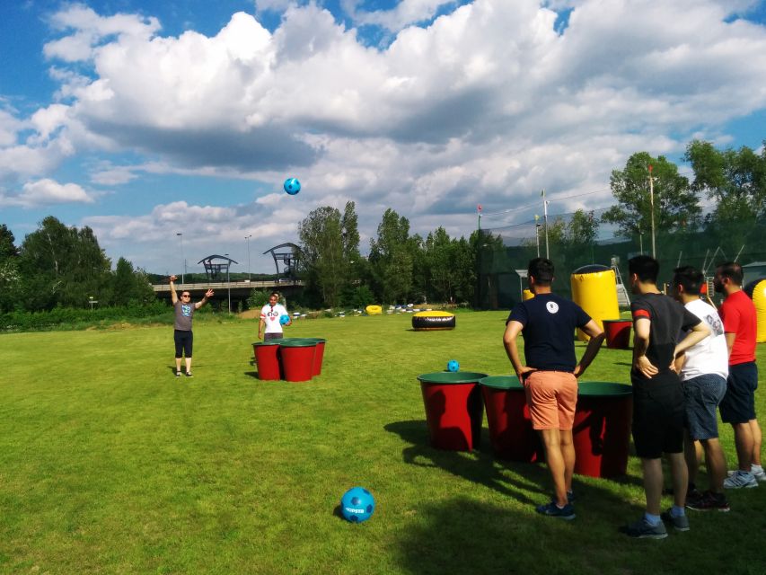 Prague : Giant Foot Darts and Giant Beer Pong Game - The instructor and the private-group format
