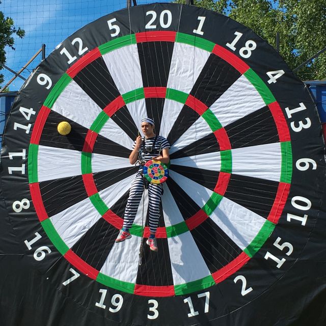 Prague : Giant Foot Darts and Giant Beer Pong Game - Is the $88 price fair?