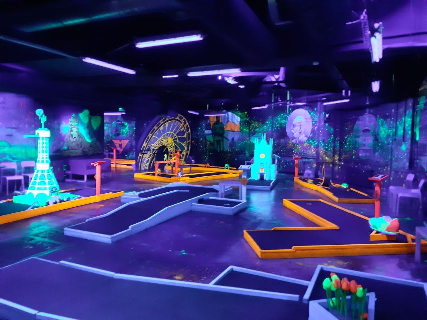 Prague: Glow Golf Mini Golf Game by UV Light - Key points at a glance