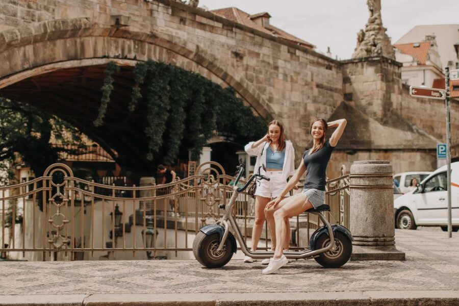Prague: Guided Fat Tire e-Scooter Tour - Strahov Monastery and its old brewery