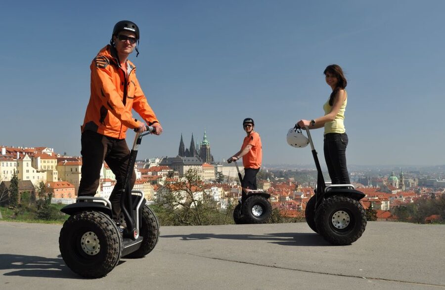 Prague Highlights: Segway & E-Scooter Tour with Taxi Pick-Up - Great Strahov Stadium and the Segway switch