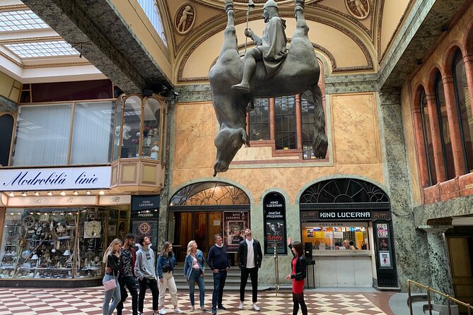 Prague Historic Pub Tour with Drinks Included - Wenceslas Square starts the story