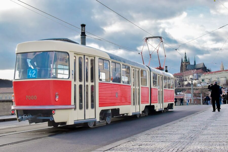 Prague: Hop-on Hop-Off Historical Tram Ticket for Line 42 - Starting at Dlabačov and reaching Prague Castle