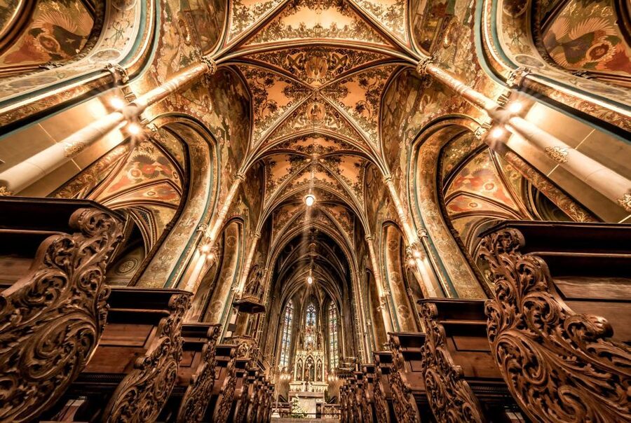 Prague Hradcany Castle, St Vitus Cathedral Tour with Tickets - St George’s Basilica and a change of mood