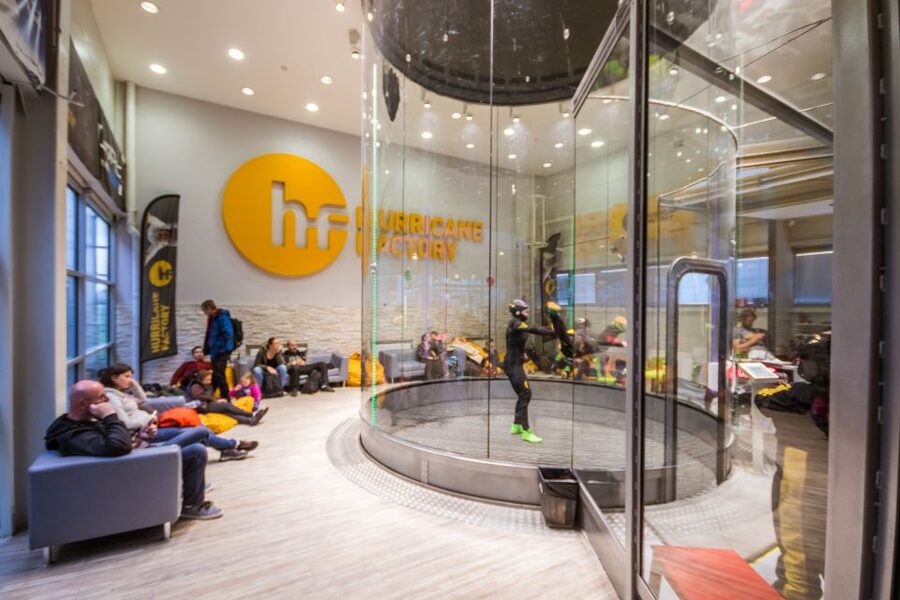 Prague: Indoor Skydiving Wind Tunnel Adventure - The DVD and the viewing platform