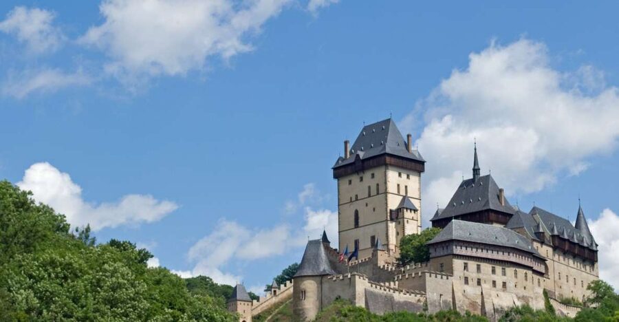 Prague: Karlštejn Castle Guided Tour with Entry Ticket - Climbing to the castle above the village