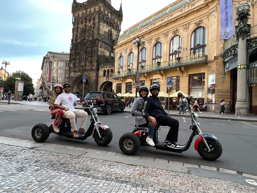Prague Monastery & Panoramic Viewpoint Electric Trike Tour - Letna Park and the Giant Metronome