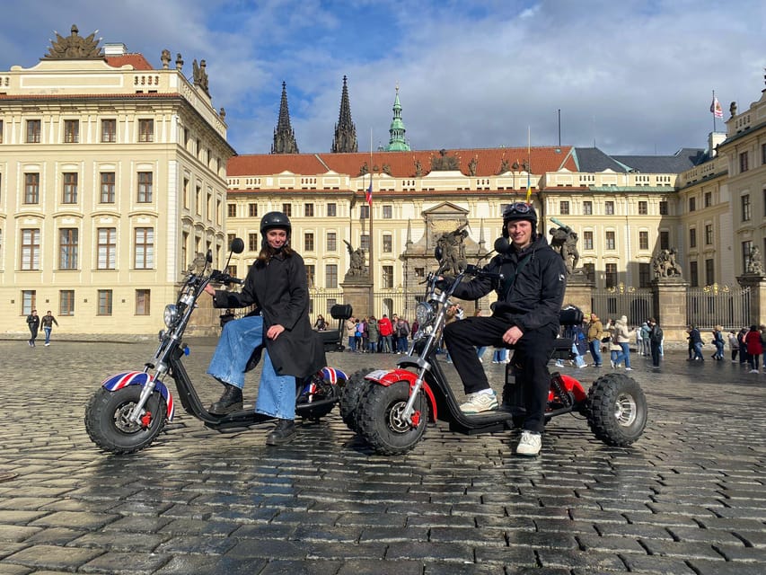 Prague Monastery & Panoramic Viewpoint Electric Trike Tour - Paris Street and Old Town