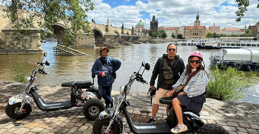 Prague Monastery & Panoramic Viewpoint Electric Trike Tour - Starting at Štěpánská 55