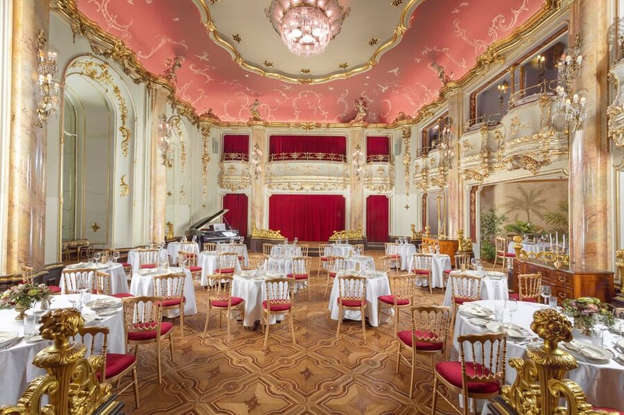 Prague: Mozart Ballroom Concert Ticket with 3-Course Dinner - Seats, private balconies, and what you pay for