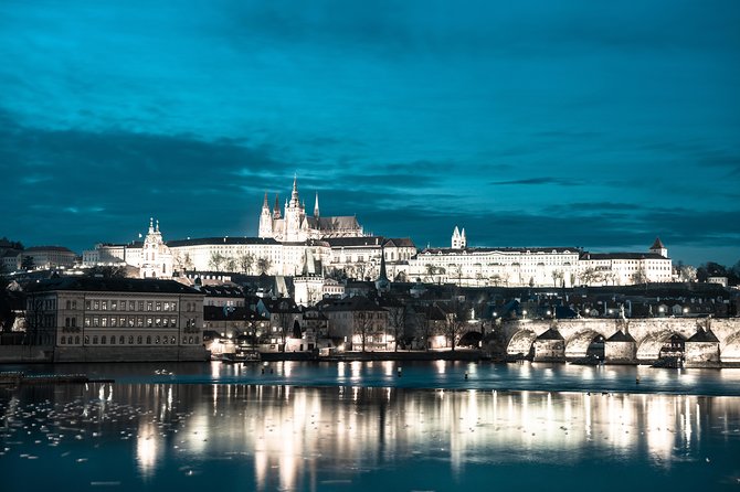 Prague Night Tour and River Vltava Dinner Cruise - The first river views: St. Agnes, the National Theatre, and Vyšehrad