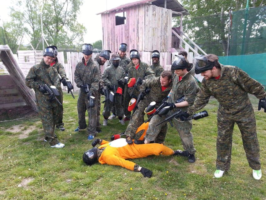 Prague: Paintballing Games - Safety first, then a welcome drink