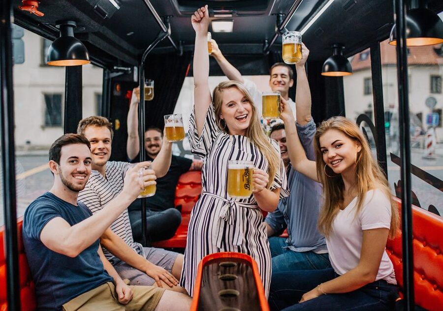 Prague: Party Beer Bus - What the $693 group price really means