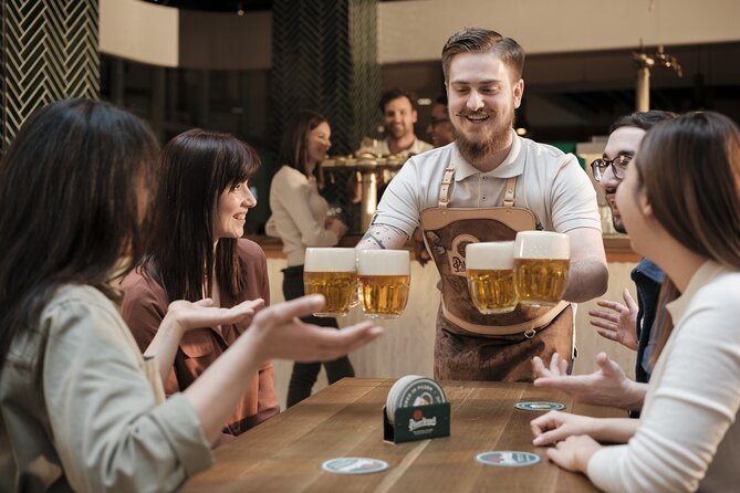 Prague Pilsner Urquell Experience with 3 Free Beer Tastings - Upstairs in the Beer Hall: two more drinks and room to relax