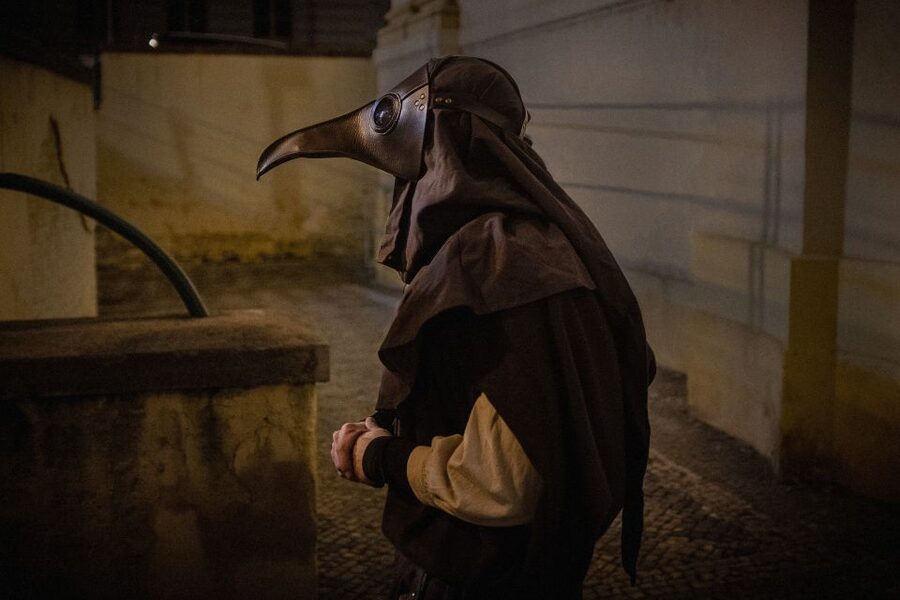 Prague: Plague Doctor Old Town History Walking Tour - Clementinum: a grand opening with a darker subject