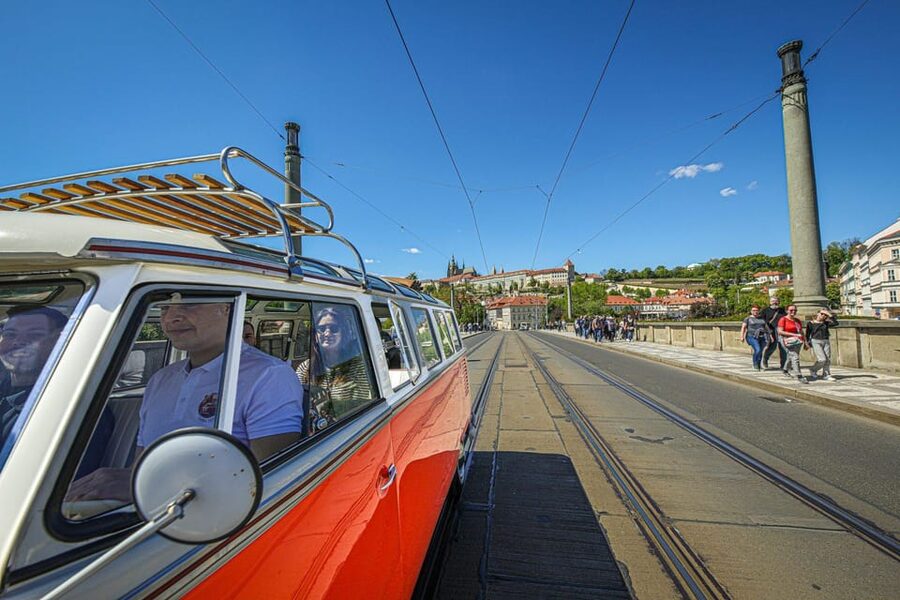 Prague: Private Sightseeing Tour in original VW Samba bus - The main drawback: hearing the commentary