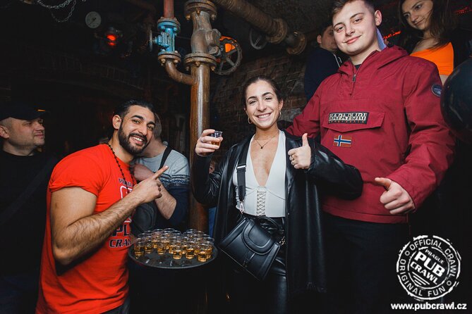 Prague Pub Crawl with Unlimited Drinks & 5 story club Entry - Chapeau Rouge and the second open-bar hour