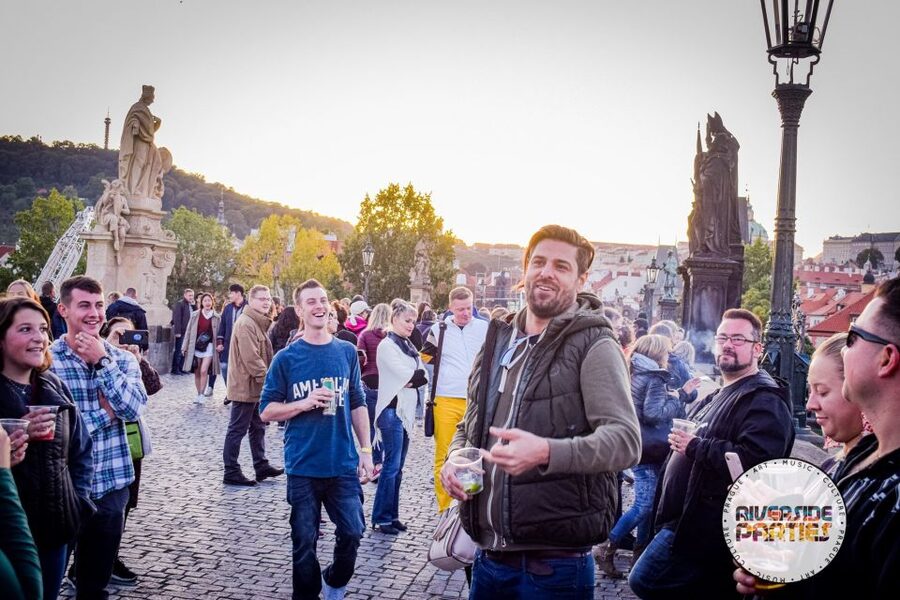Prague Riverside Parties Tour - Dinner beside the river near Charles Bridge