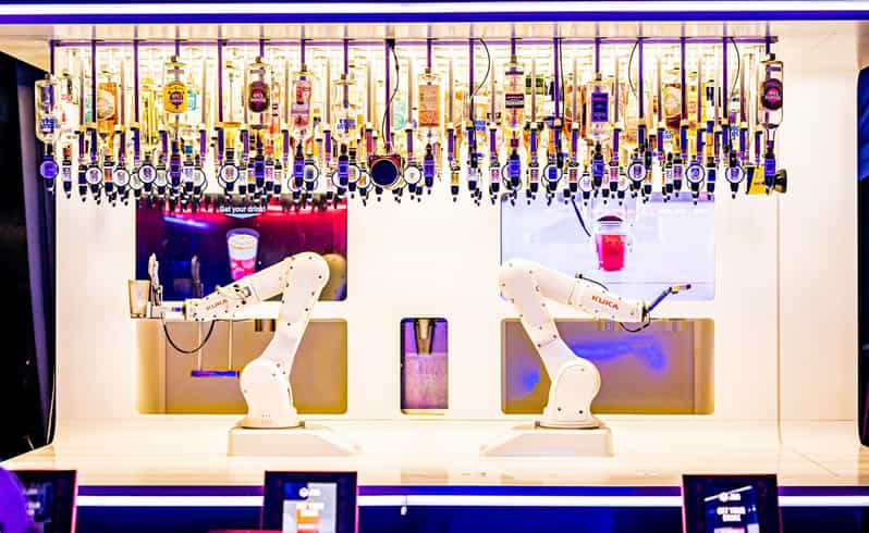 Prague: Robotic Bar Entry with a Drink Included - Entering Through the Karlovy lázně Archway