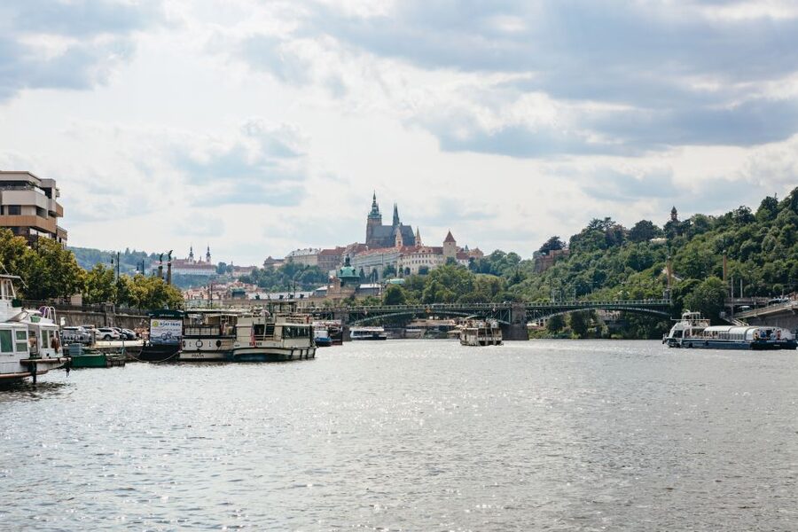 Prague: Swimming Beer Bike on A Cycle Boat - Mánesův most and Prague’s bridges
