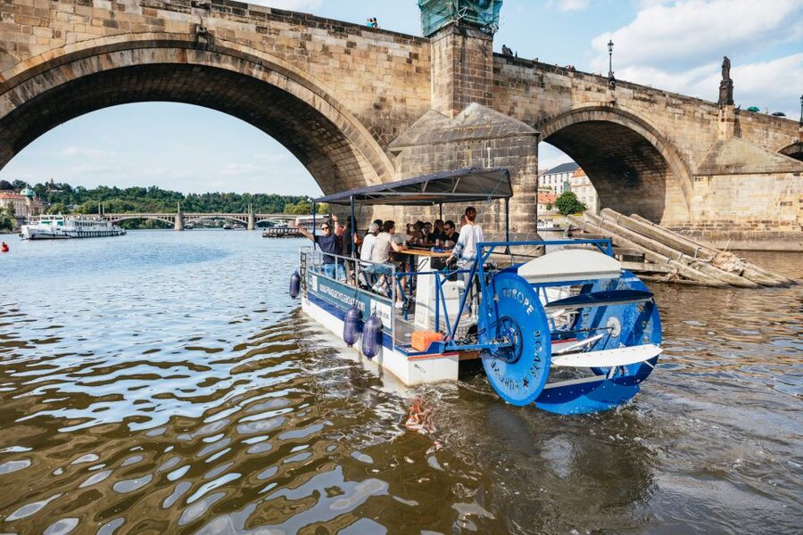 Prague: Swimming Beer Bike on A Cycle Boat - Starting at U Bukanýra by the river