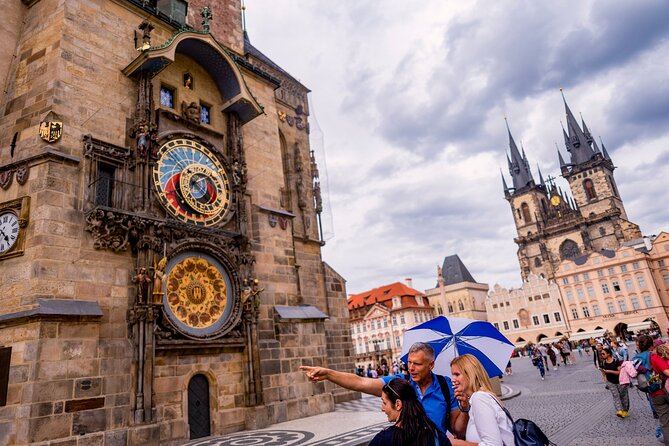 Prague Through the Eyes of Franz Kafka 150 minutes Tour - Meeting under the blue and white umbrella