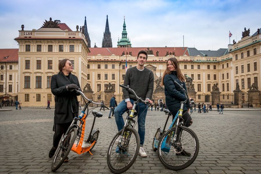 Prague: Tour by Electric Scooter or Cruiser eBike - Letná Park and the Giant Metronome