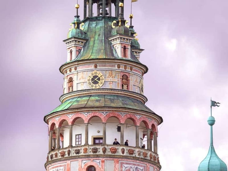Prague: Transfer to Vienna via fabulous Cesky Krumlov - Krumlov Castle and the tower view
