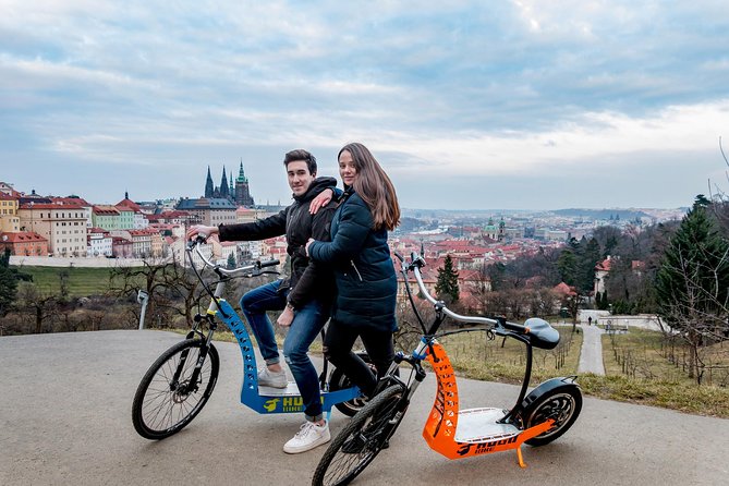 Prague Trike & e-Scooter Tour: Castle Viewpoints & Charles Bridge - Strahov Monastery and its brewery