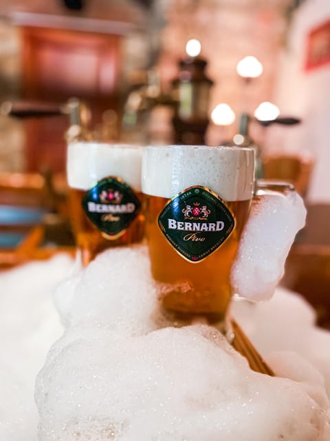 Prague: Ungelt Bernard Beer Spa with Beer & Optional Massage - Unlimited Bernard beer while you soak