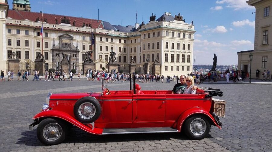 Prague: Vintage Car Ride and Walking Tour - One vintage car, two ways to see Prague