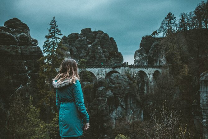 Pravcicka Gate & Bastei Bridge Winter National Park Tour from Prague - Fitness, clothing, and winter conditions