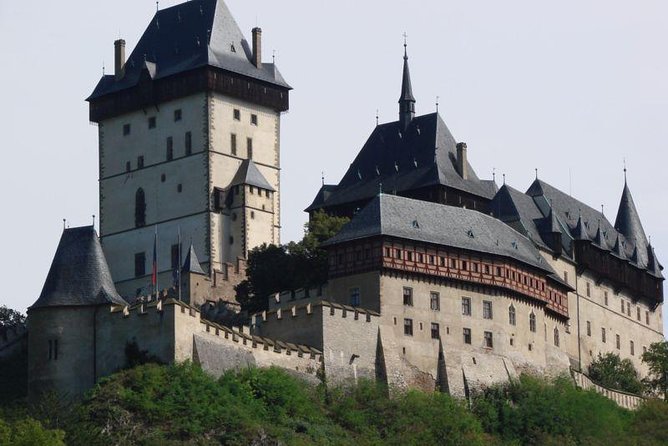 Private Full-Day Tour Karlstejn Castle and Crystal Glassworks from Prague - Walking up to Karlstejn Castle