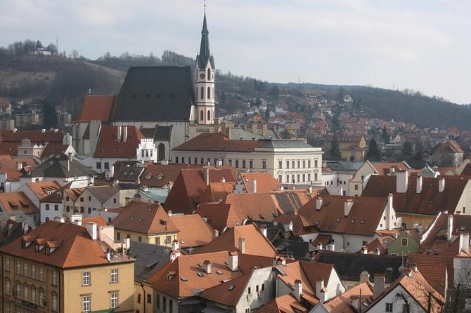 Private transfer in a Sanitized Car Prague to Vienna with 2h stop Cesky Krumlov - The drive through South Bohemia