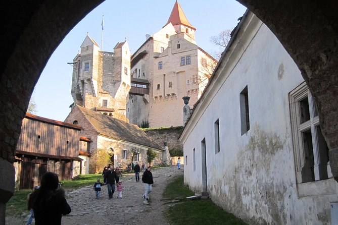 PUNKVA CAVES, ABYSS and PERNSTEJN CASTLE =only from Apr to Sep - Křtiny and the church that overwhelms its village